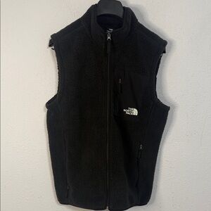 The North Face Men Black Fleece Vest Size M